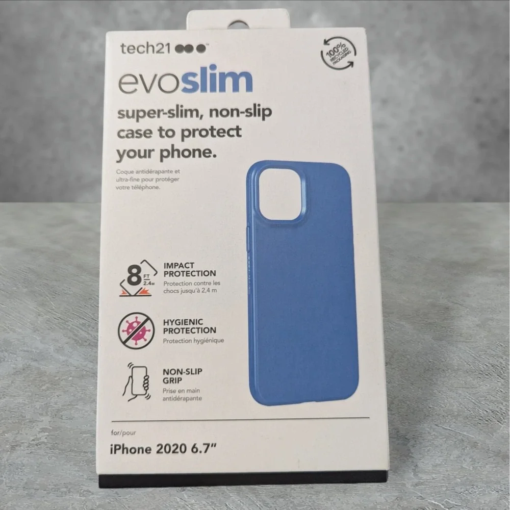 Y9. Tech21 Evo Check Case Apple iPhone 2020 6.7 (12 Pro Max) Blue See Descriptio